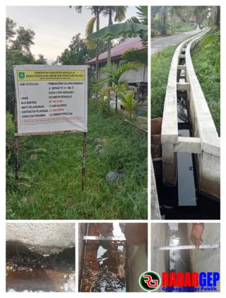 2 Paket Pekerjaan Dari Dinas PUPR Kabupaten Bengkalis Kuat Dugaan Asal Jadi